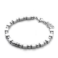Bracelet 4US: Cesare Paciotti Man Block in Steel 4UBR2690 - 4UBR2690